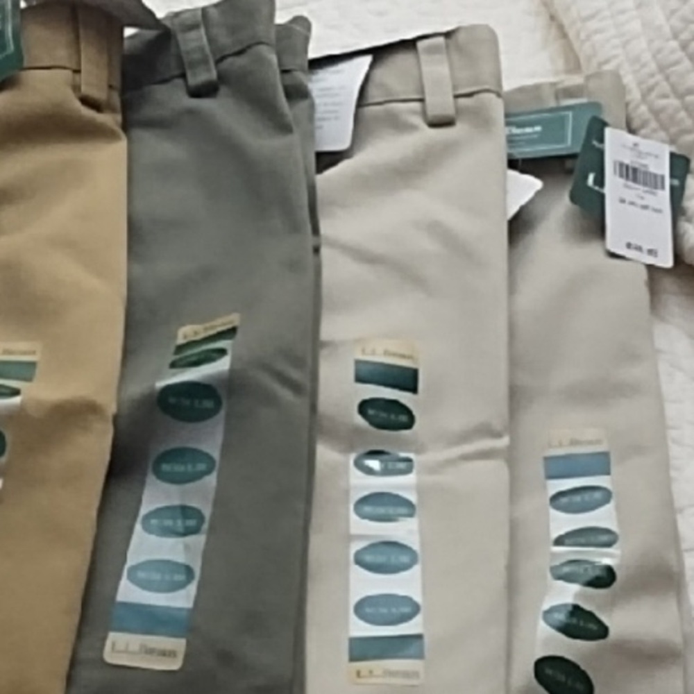 L.L. Bean Men's Chinos Casual Style Khaki Work Pants-Multiple colors-34x30 - Picture 3 of 3